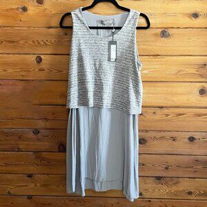 NWT Lola & Sophie Sleeveless linen Blend Dress Size M.